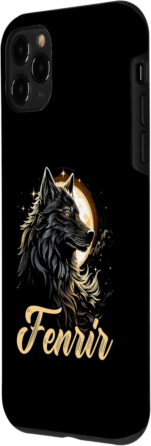 Funda para iPhone 11 Pro Fenrir Wolf Viking Orgullo escandinavo Norsemen Odines Wolf