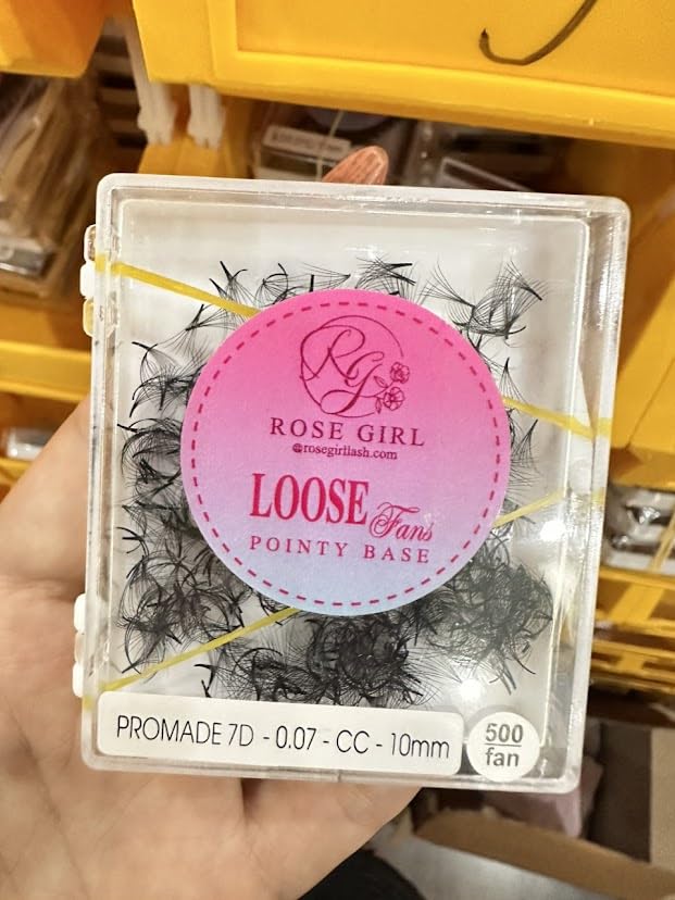 ROSE GIRL Abanicos sueltos Promade  Pestañas de volumen hechas a mano de aspecto natural de 3D a 16D  C CC D DD Curl  Extensiones de pestañas