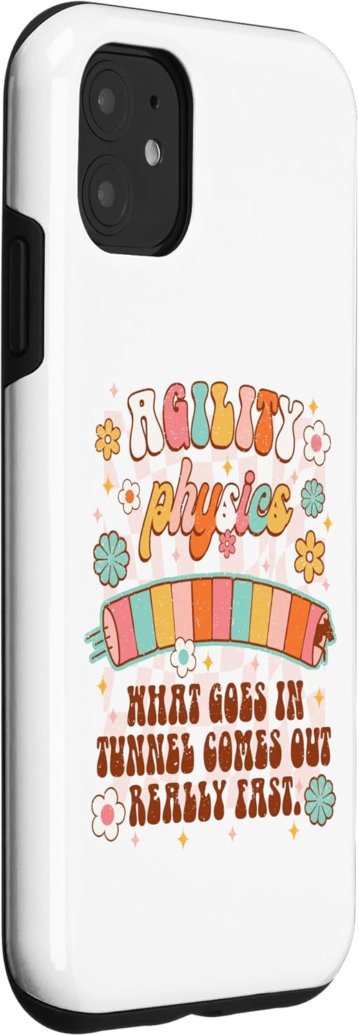 Funda para iPhone 11 Dog Training Dog Trainer Agility Physics What Goes In Tunnel