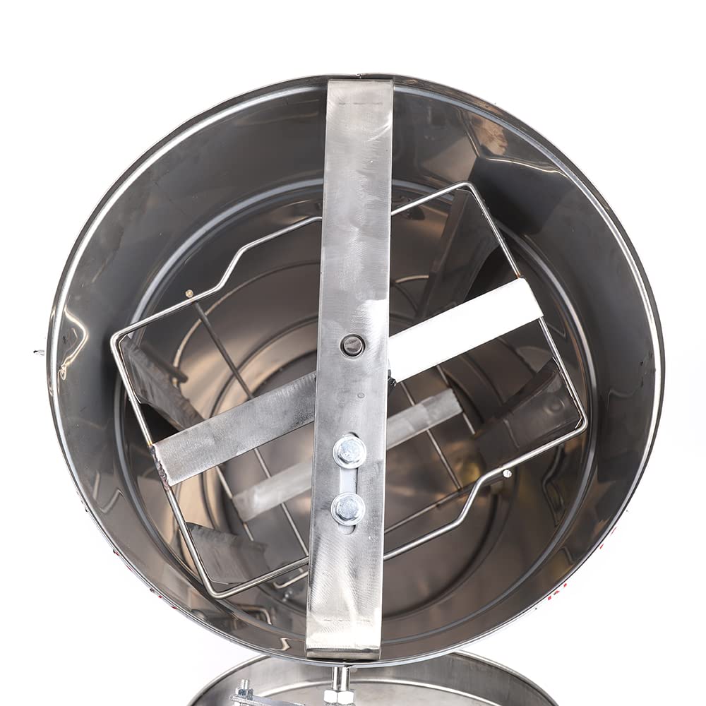 Extractor manual de miel, 2 marcos, acero inoxidable de panal, manivela giratoria de nido de abeja, herramientas de apicultura, máquina de abejas