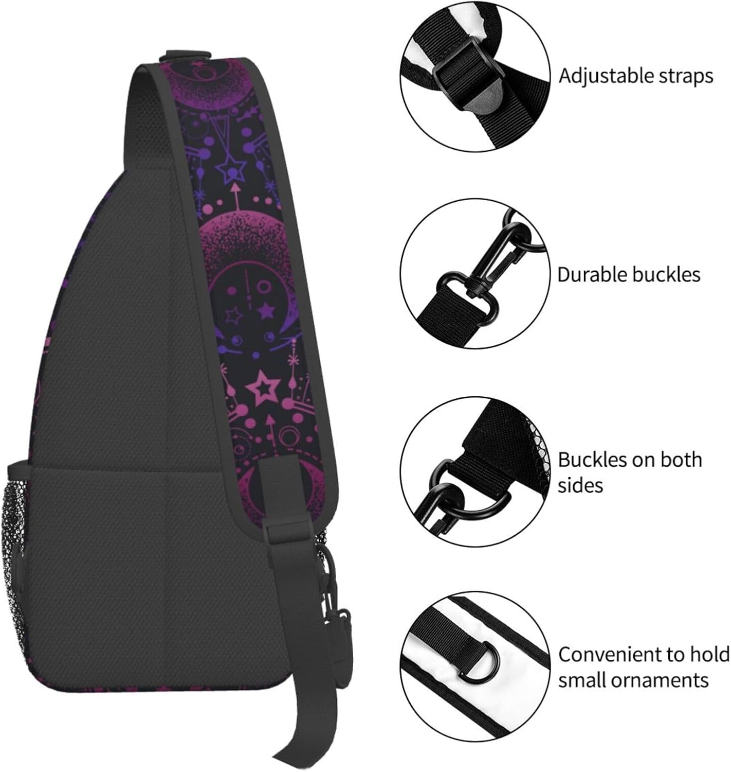 IRIHISKY Sling Bag for Men Women Crossbody Backpack Casual Hiking Daypack for Travel Sport Running Chest Bag