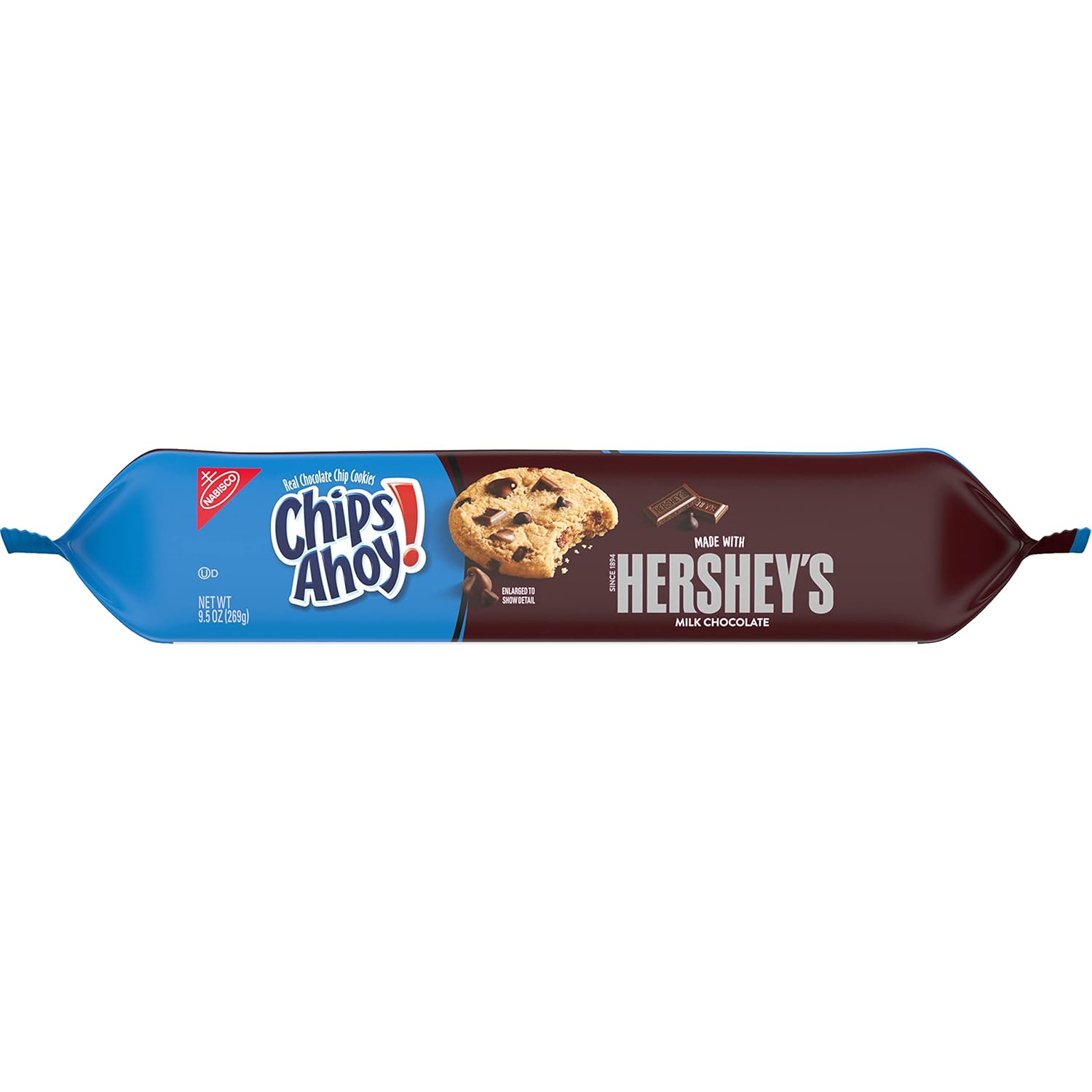 CHIPS AHOY! Hershey’s – Galletas con chispas de chocolate con leche, 12 paquetes de 9.5 onzas