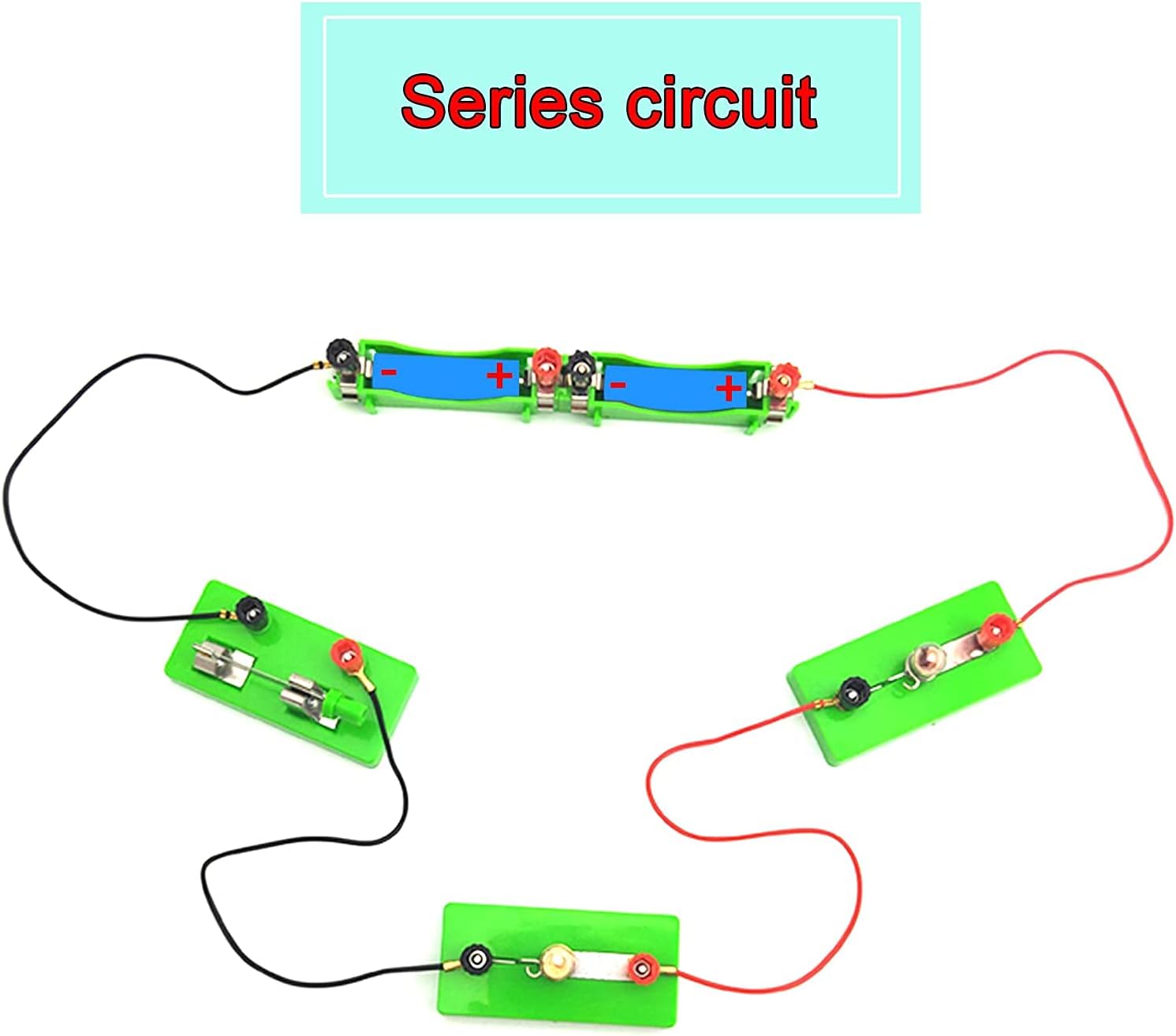 AOMAG Kit de circuito de aprendizaje de laboratorio de ciencias de física, juego de experimentos de electricidad, circuitos de construcción para