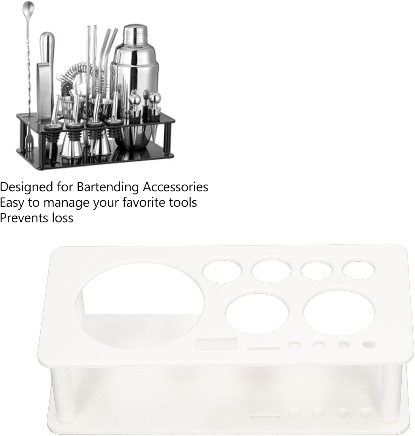 QANYEGN Kit de barman de soporte, juego de coctelera, kit de barman de bebidas mixtas para hacer bebidas mixtas, ahorro de espacio (pequeño)