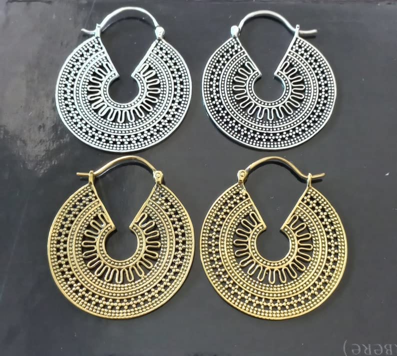 Sierra Sale Bohemian Goddess Earrings (Bohemian Goddess, Brass, Style 7)