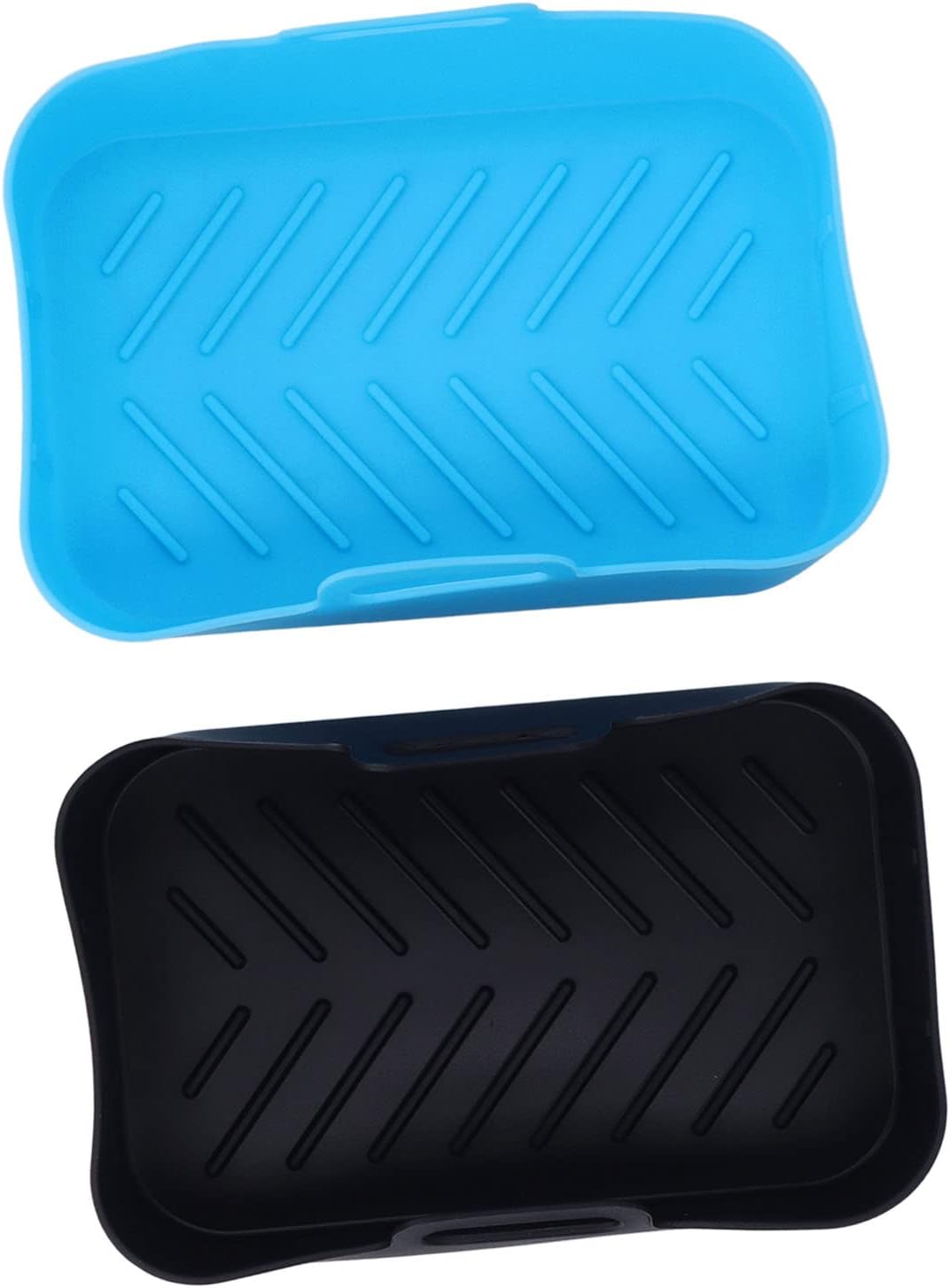 Olla de silicona para freidora de aire, 2 unidades, olla de silicona antiadherente, reutilizable, repuesto para accesorio Ninja DZ201 Foodi de 8