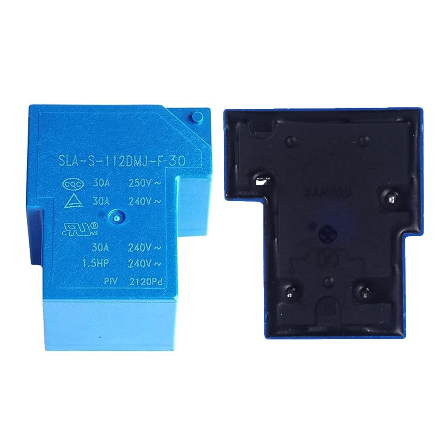 Relé automotriz SLA-S-112DMJ-F-30 Relé de uso múltiple 12VDC 5 pines (paquete de 2)