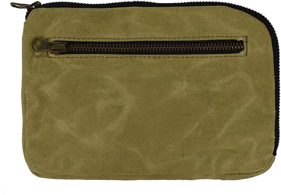 Hide & Drink, Bolsa de equipo con cremallera, bolsa de camping, accesorio de viaje, bolsa multiusos, lona encerada y cuero de grano completo