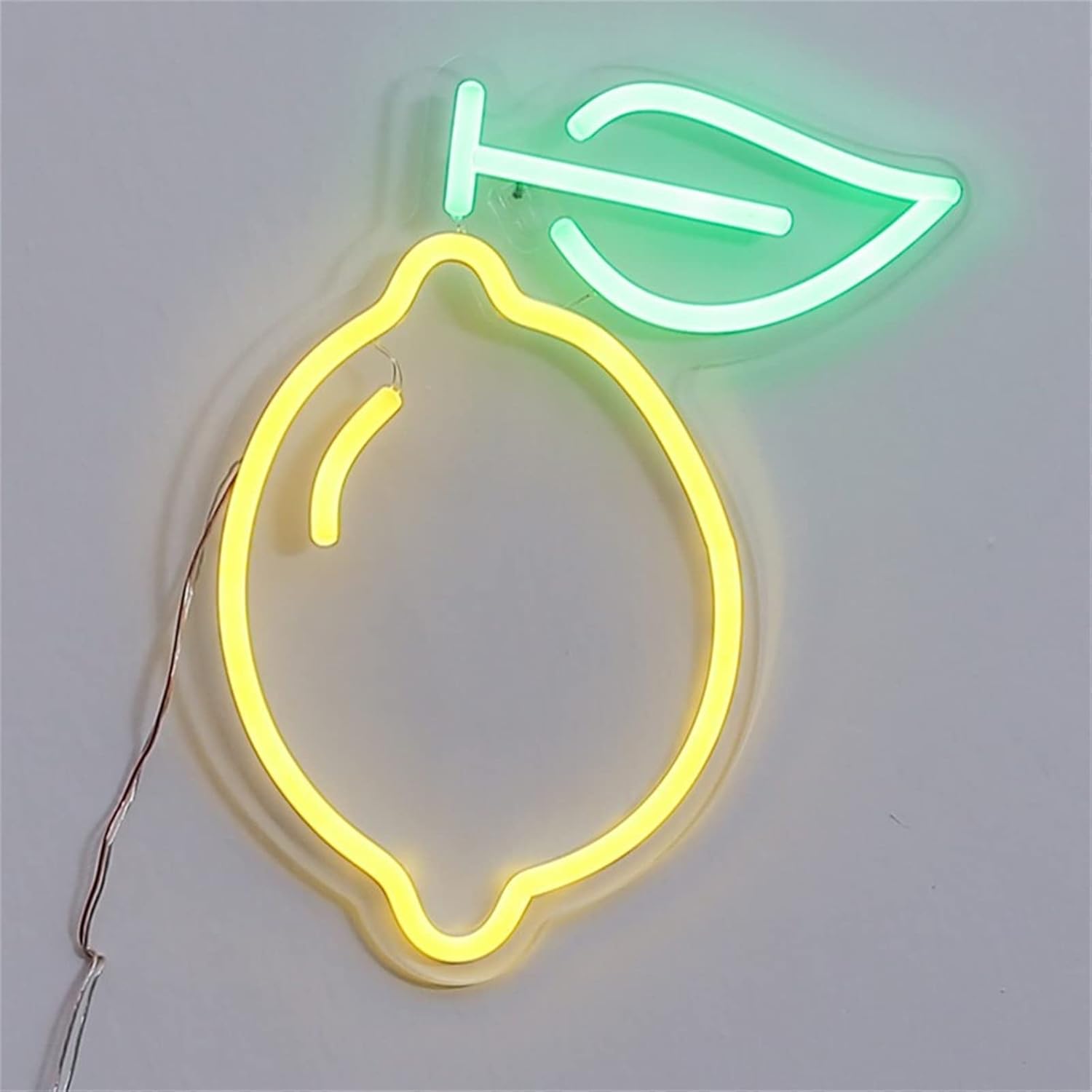 MAXSMLZT Letrero de neón LED Limón Comida Fruta Flexible Lámpara de neón Luz Nocturna Decoración de Pared para Bar Restaurante Frutería Decoración