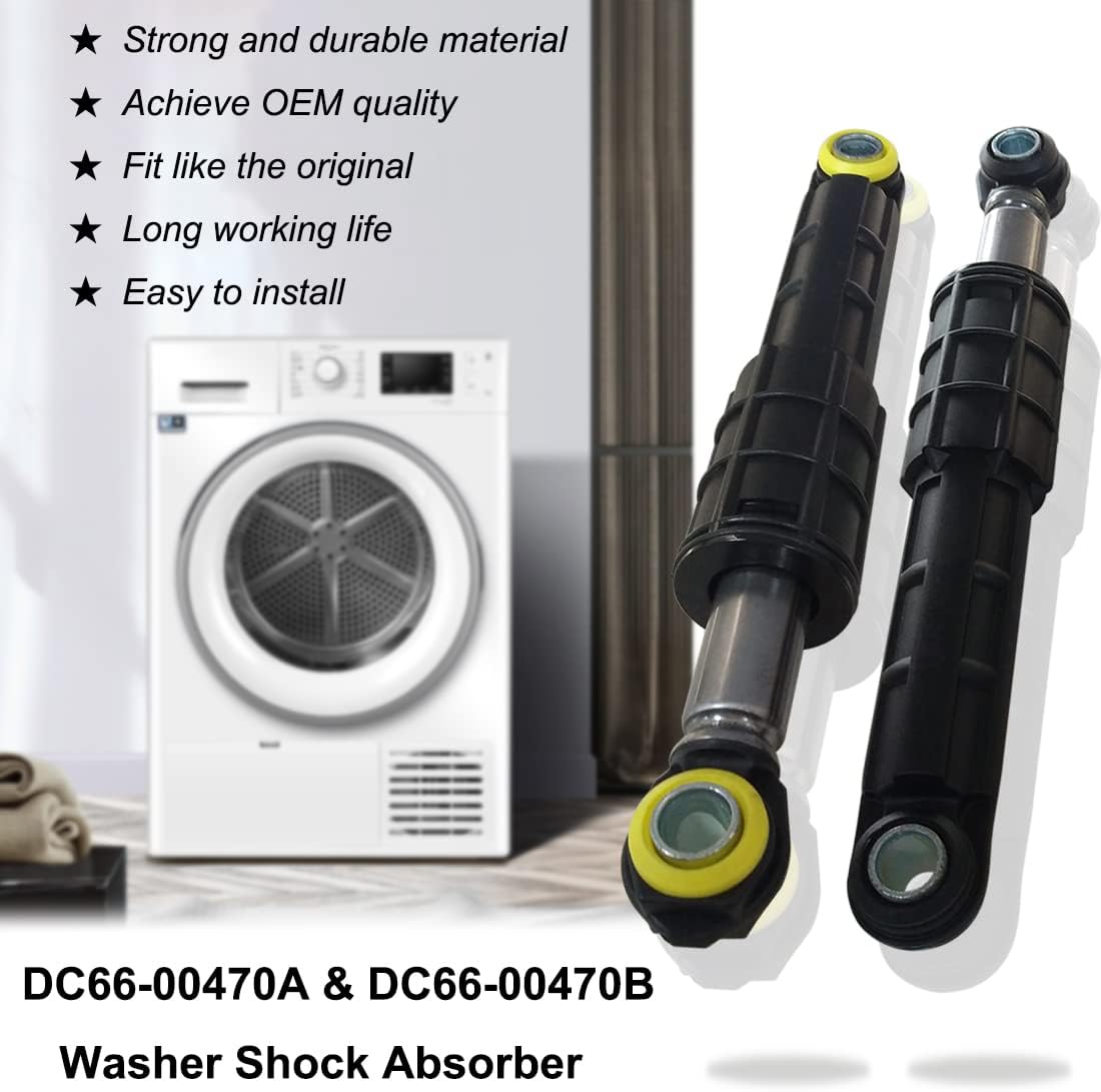 Paquete de 4 amortiguadores de arandela DC66-00470A y DC66-00470B compatibles para lavadora Samsung, reemplaza el número de pieza AP4206426,