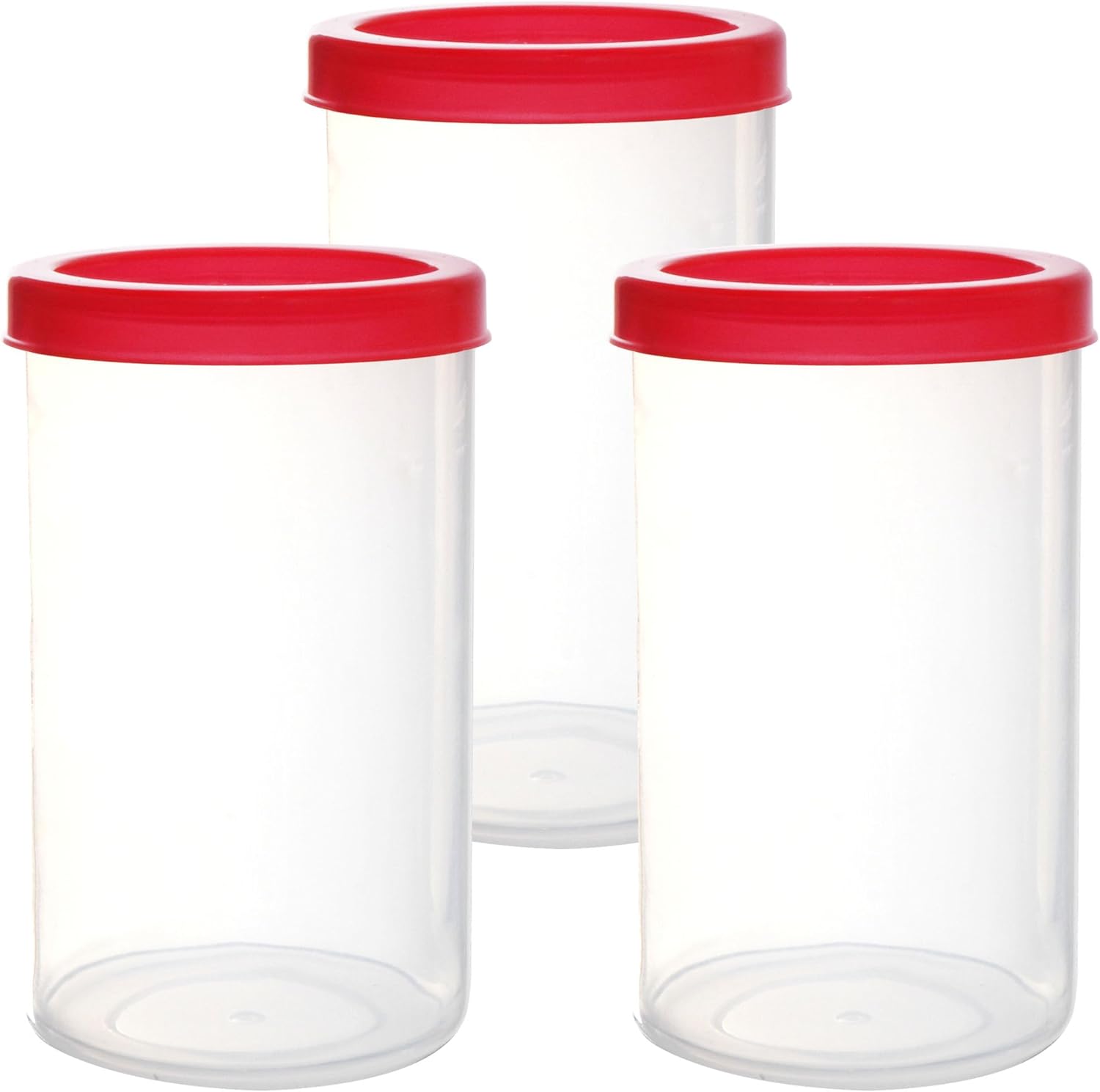 Youngever Paquete de 3 recipientes de plástico para condimentos, recipientes de salsa con tapa, recipiente de plástico para aderezo para ensaladas