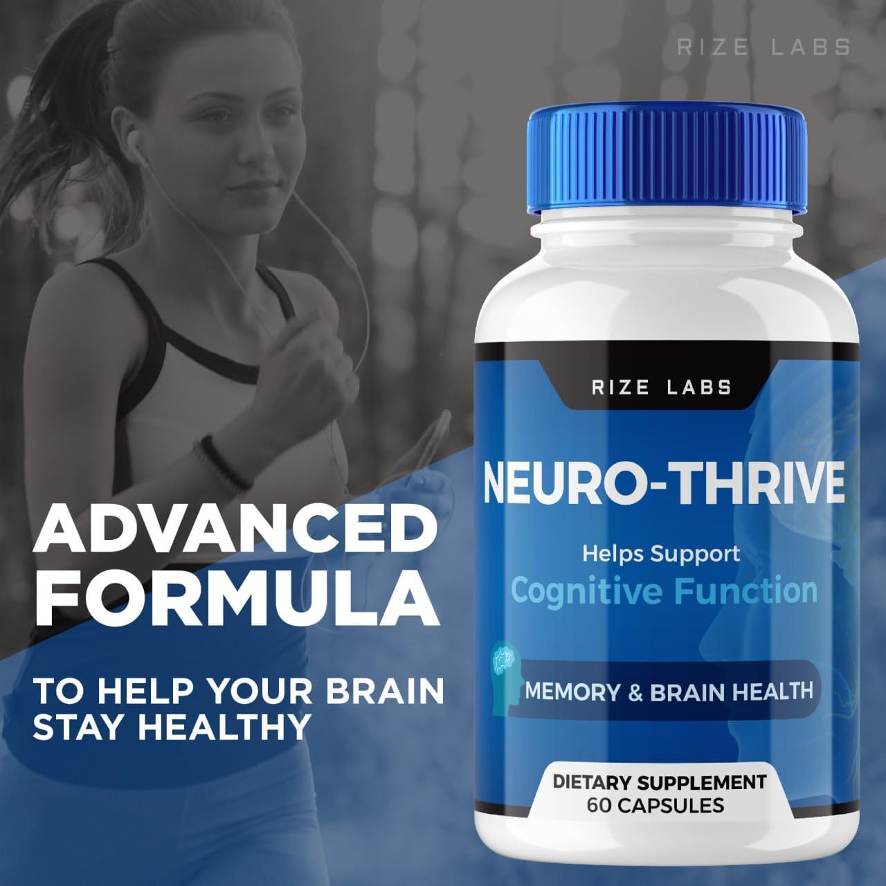 Neuro-Thrive Suplemento Neuro-Thrive, fórmula orgánica de apoyo de memoria Neuro-Thrive, Neuro-Thrive para reducir los efectos negativos de la