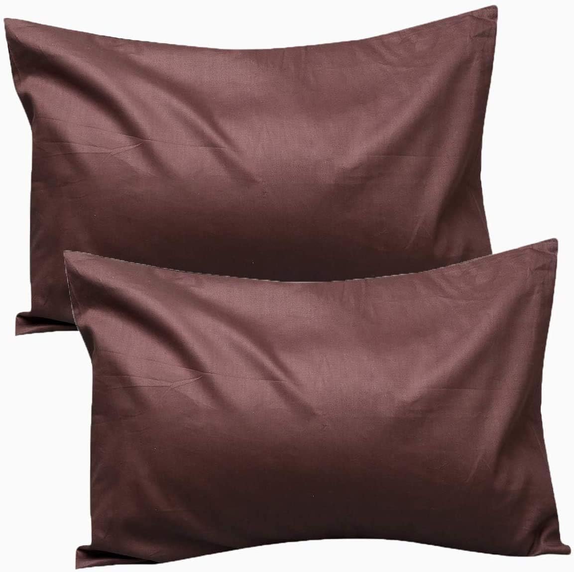 Dazzles Collection Fundas de almohada de 100 % algodón egipcio ultrasuave de calidad hotelera de 1000 hilos, paquete de 2 fundas de almohada de