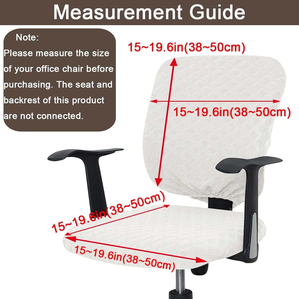 Celevingne Funda para silla de oficina, fundas universales giratorias para silla de computadora, protector elástico extraíble para silla de