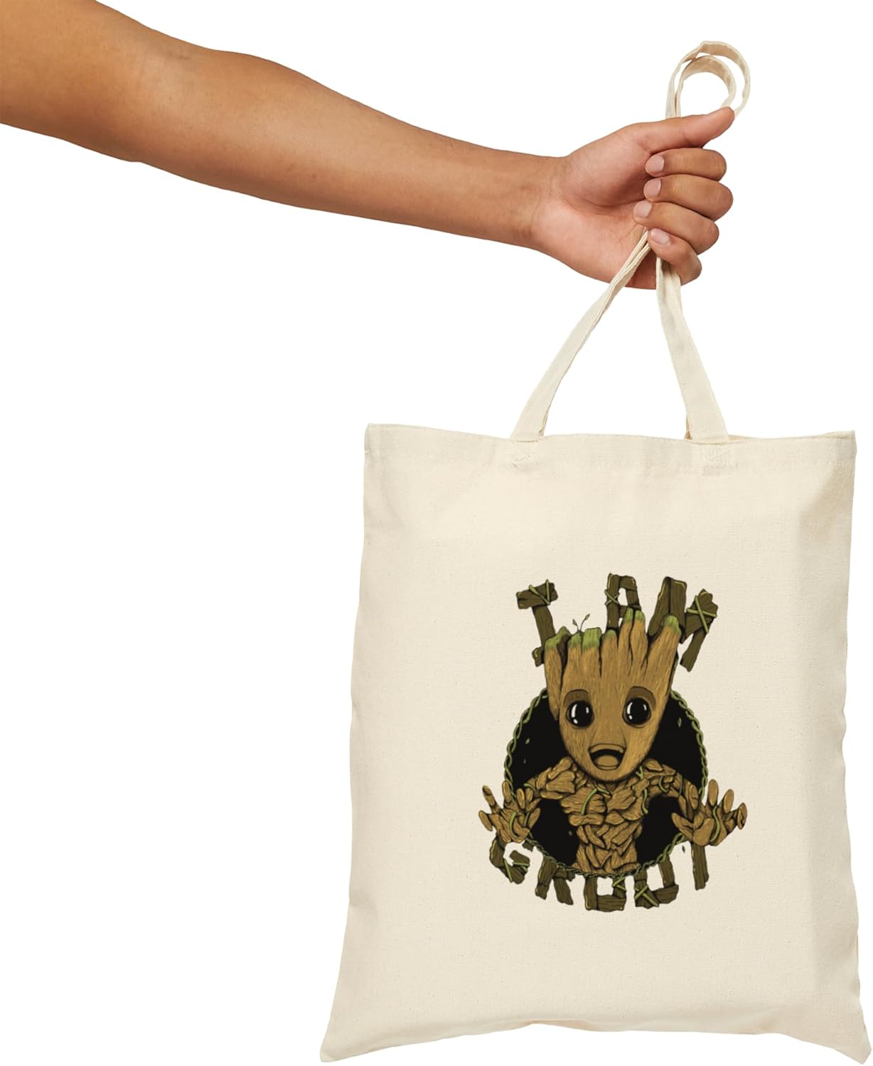 La publicidad de los guardianes de la bolsa de asas de la lona de las bolsas de tela reutilizables medianas ligeras de la compra del supermercado el