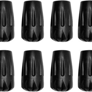 Holmgillick 8 Pcs Trekking Pole Tips Replacement Protectors, Trekking Pole Tips for Walking Sticks Rubber Tips for Hiking Sticks, Fits Most Standard Holmgillick 8 Pcs Trekking Pole Tips Replacement Protectors, Trekking Pole Tips for Walking Sticks Rubber Tips for Hiking Sticks, Fits Most Standard