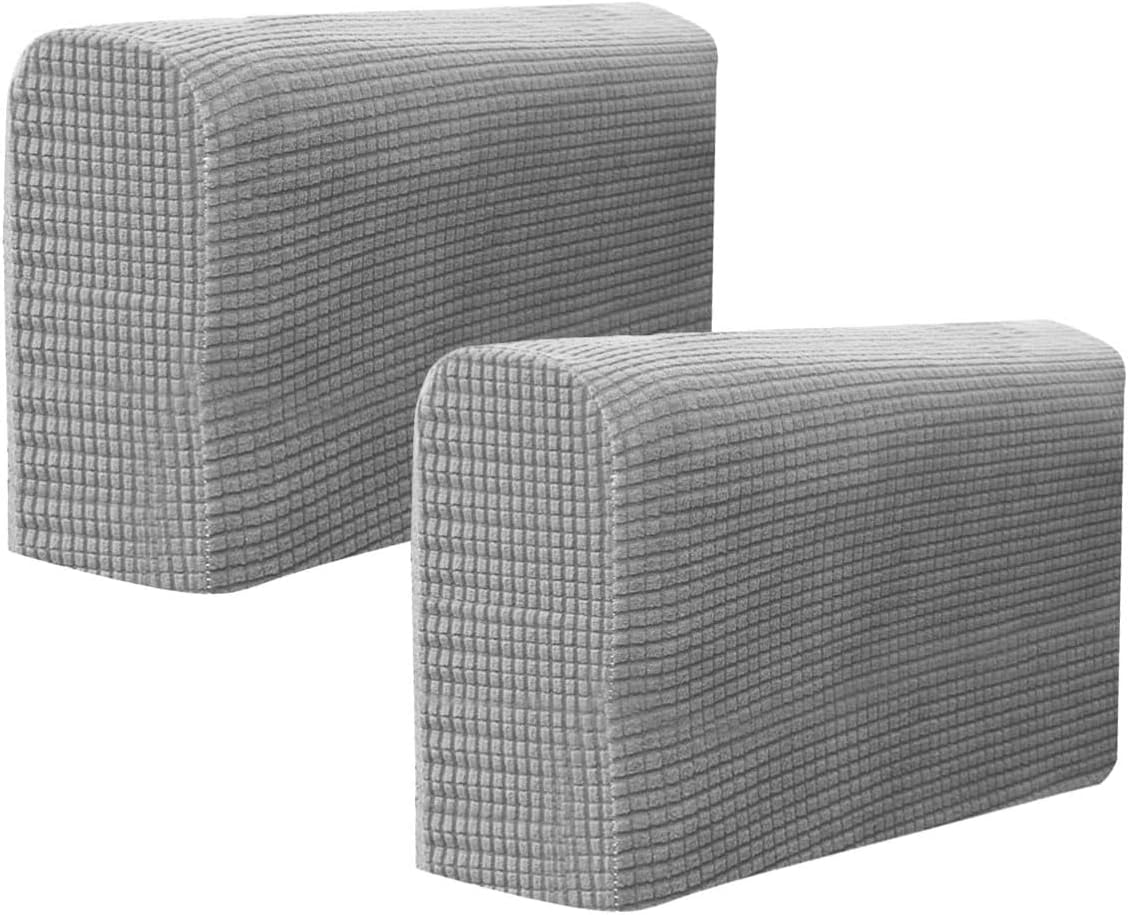 2 fundas antideslizantes para reposabrazos de sofá, fundas elásticas para sillón, protector elástico para el hogar, oficina, sillón reclinable, sofá
