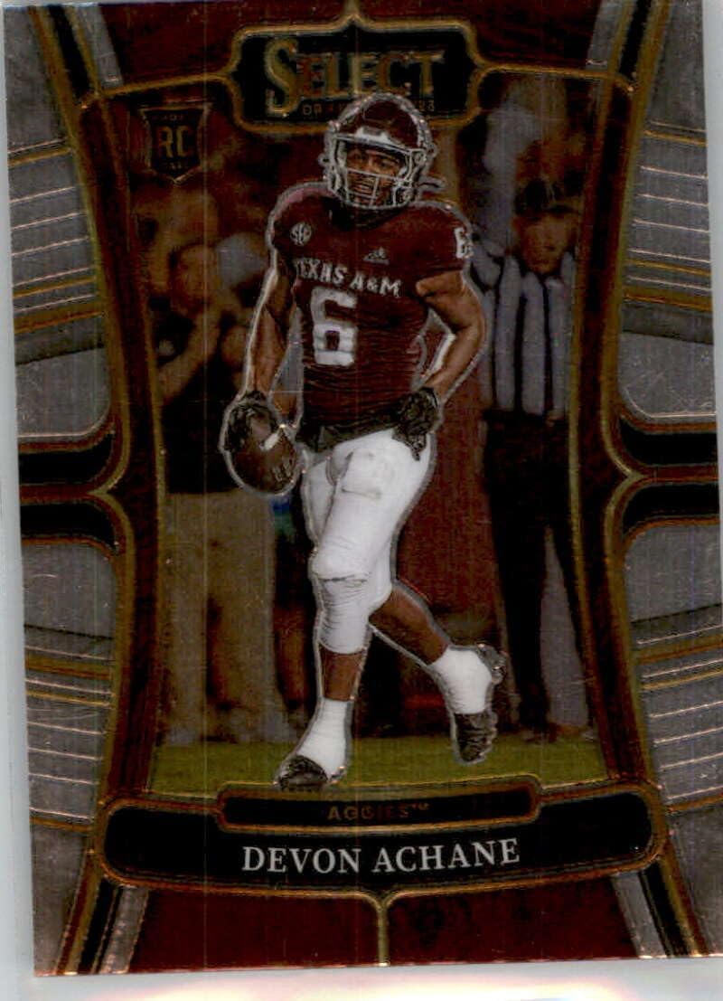 2023 Panini Select Draft Picks Hobby #20 De’Von Achane Texas A&M Aggies Concourse RC Rookie Card Official NCAA Football Card in Raw (NM or Better)