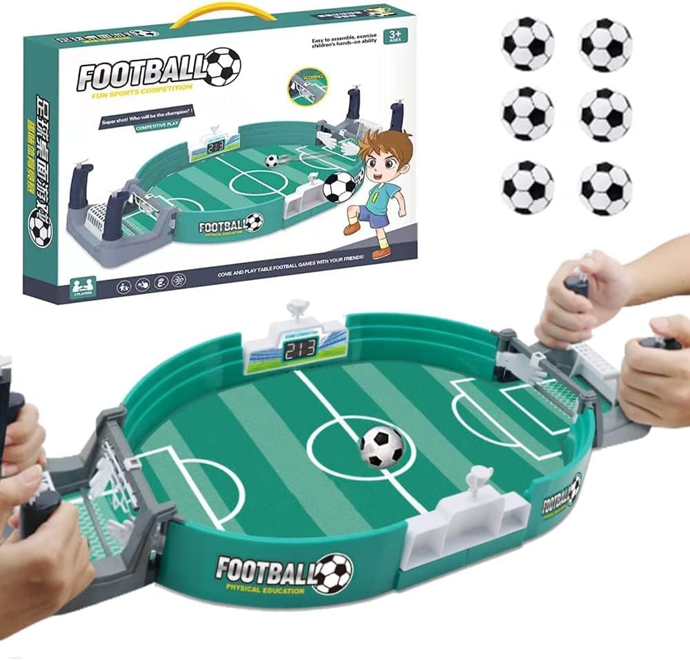 Juego interactivo de mesa de fútbol, mini mesas de futbolín, juego de fútbol de pinball, juego de escritorio interactivo clásico para padres e