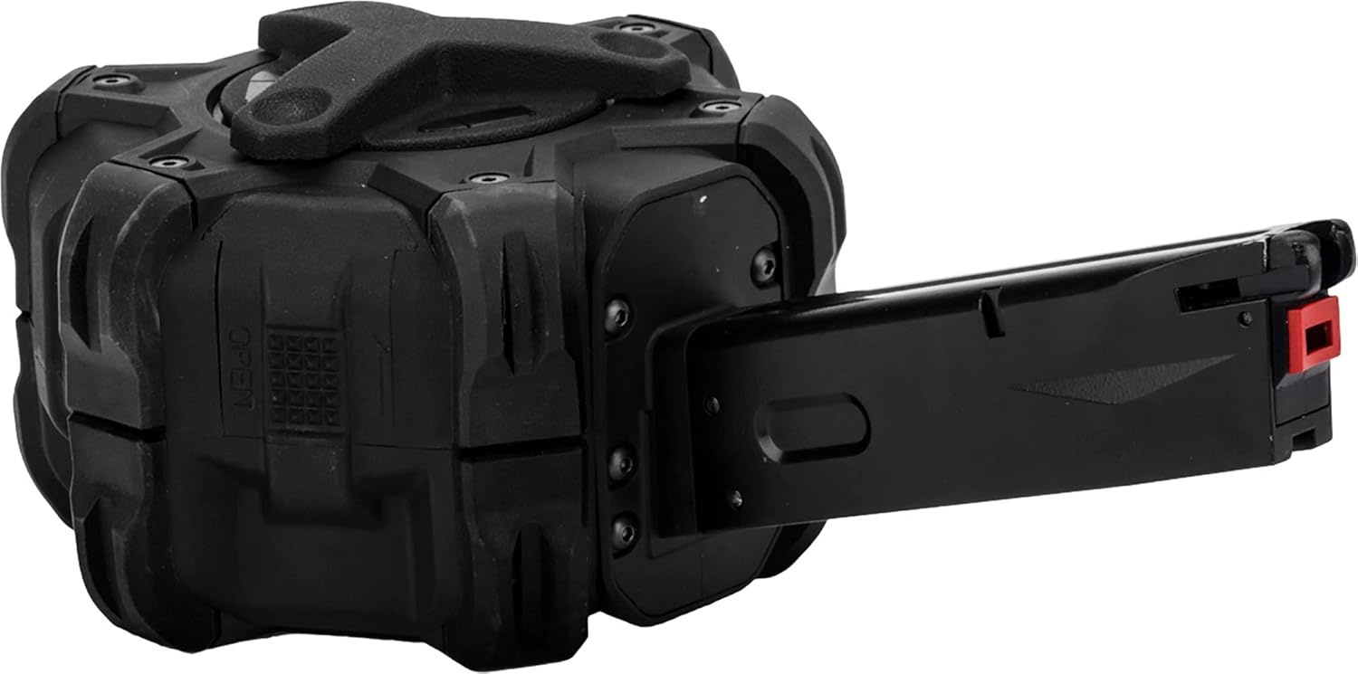 Evike Airsoft AW – Mag de Airsoft de tambor personalizado para pistolas y rifles de aire comprimido de gas (modelo M9  negro)