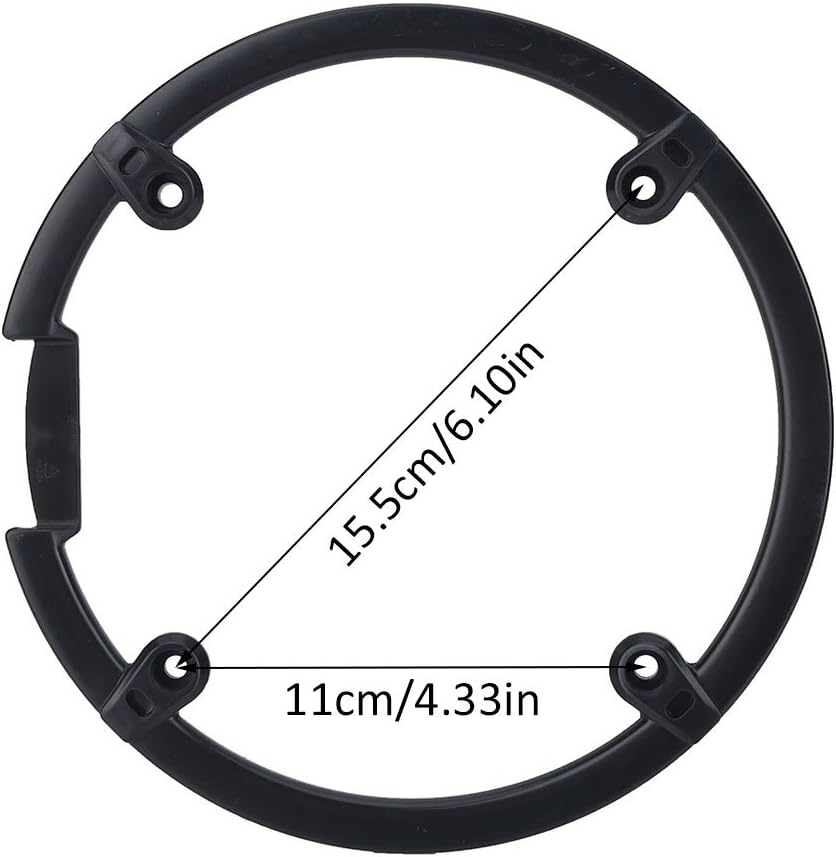 Keenso Protector de cadena para bicicleta de montaña, cubierta duradera para bielas de 4 agujeros, accesorios de protección de cadena para bicicleta