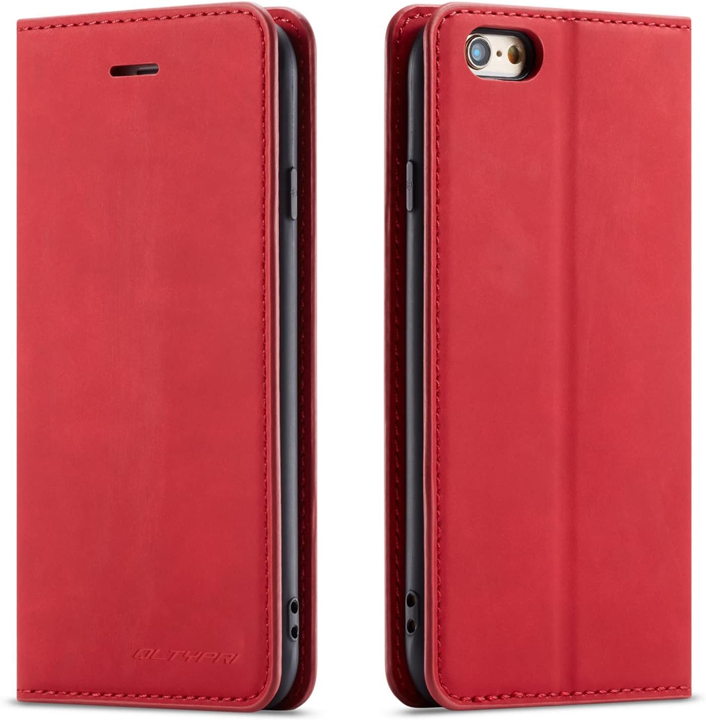 Forwenw – Funda de piel con tapa para iPhone
