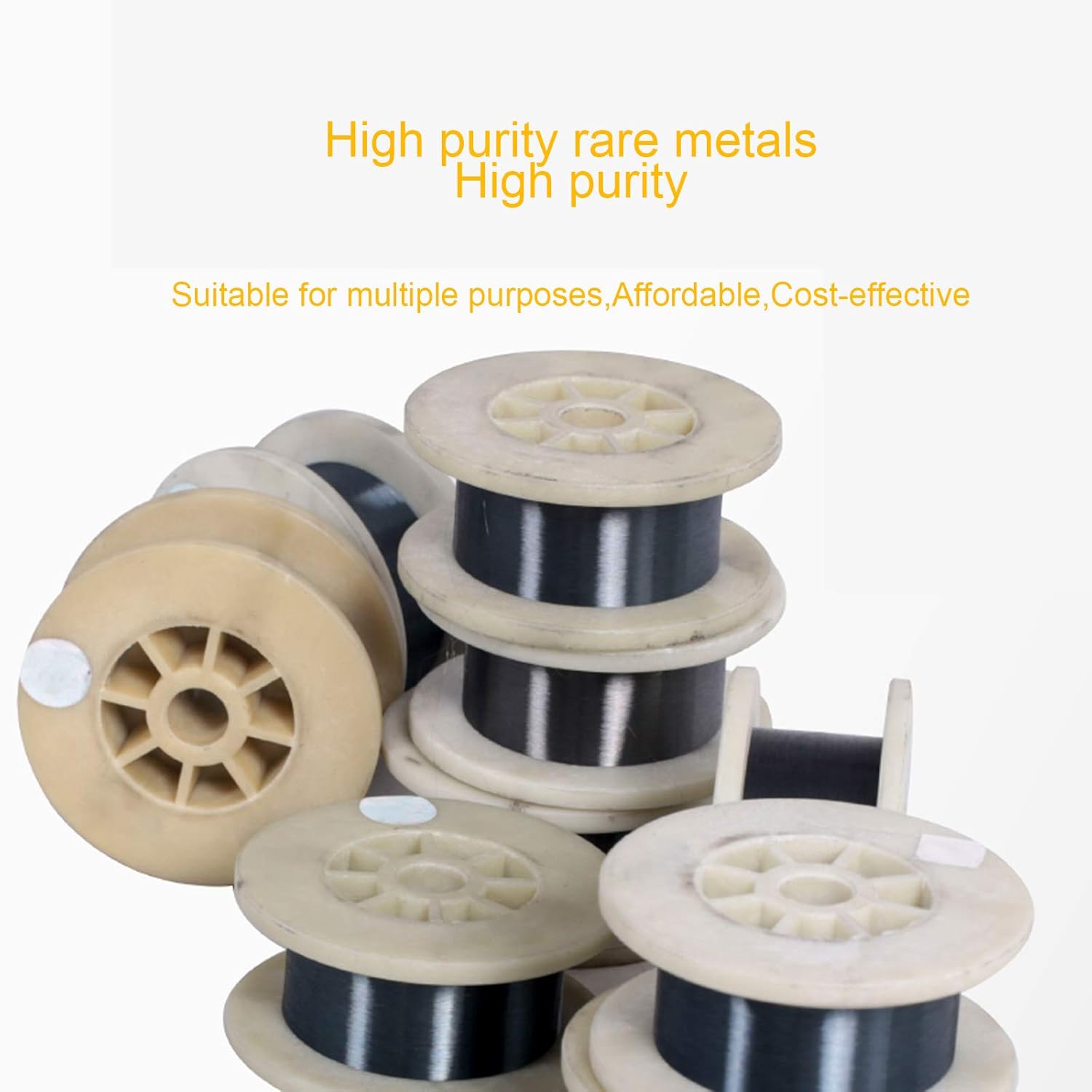 Alambre de tungsteno de metal puro, diámetro 0.016-0.079 in, adecuado para fuentes de luz eléctricas de alta temperatura, longitud 3.3 ft3.28 pies,