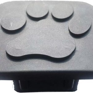 Cubierta de enganche de remolque con logotipo de pata de 2 pulgadas, tapa de enchufe de goma resistente que se adapta a receptor de enganche de Cubierta de enganche de remolque con logotipo de pata de 2 pulgadas, tapa de enchufe de goma resistente que se adapta a receptor de enganche de