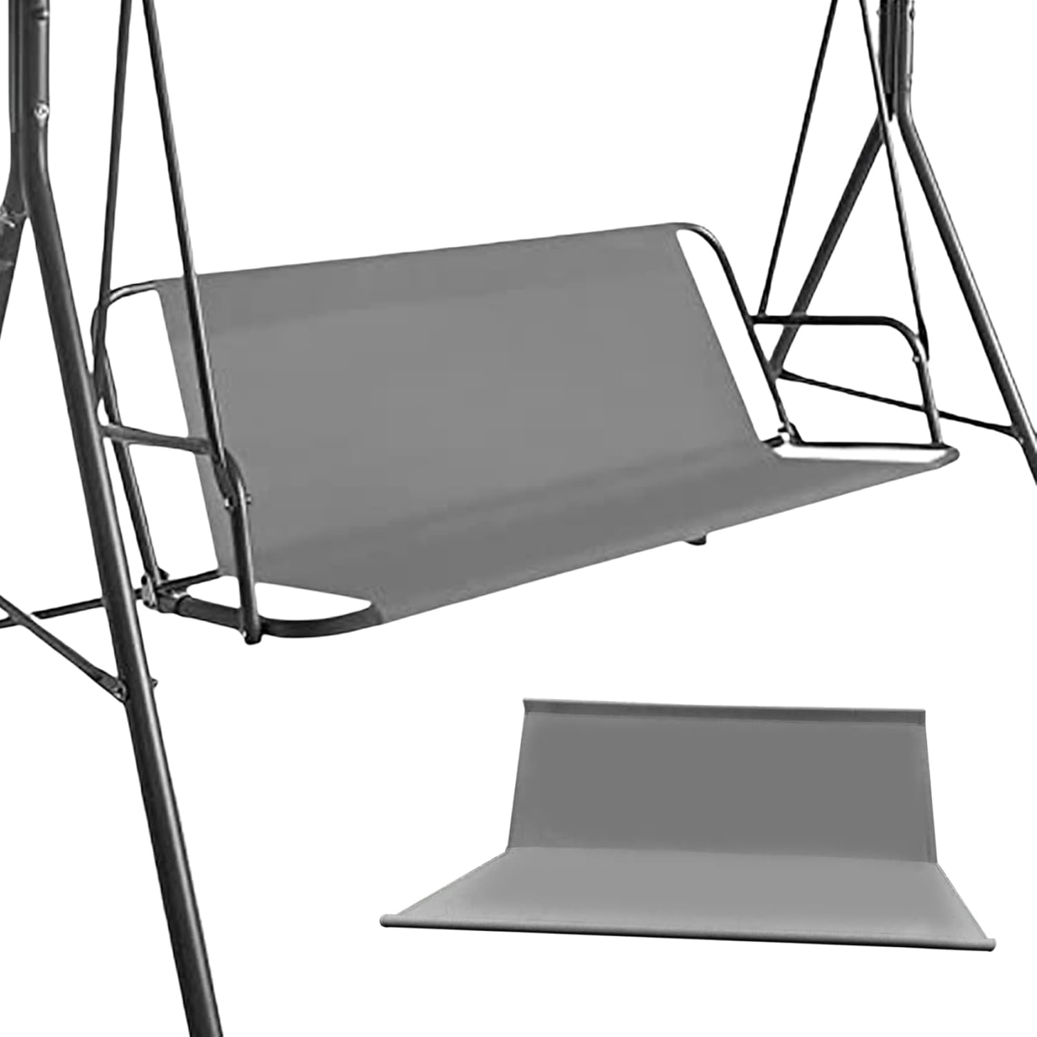 KUYYFDS Funda de repuesto para asiento de columpio, funda de asiento de columpio de jardín, impermeable, 45 x 19 x 19 pulgadas, apta para sillas de
