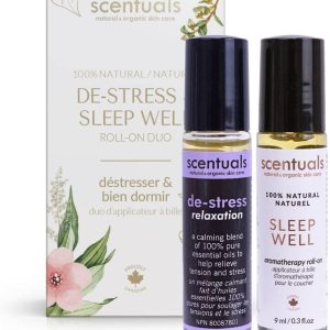 Juego de 2 rollos de mezcla de aceites esenciales, 100% puro y natural, ayuda a inducir la relajación y la calma, aromaterapia para hombres y Juego de 2 rollos de mezcla de aceites esenciales, 100% puro y natural, ayuda a inducir la relajación y la calma, aromaterapia para hombres y