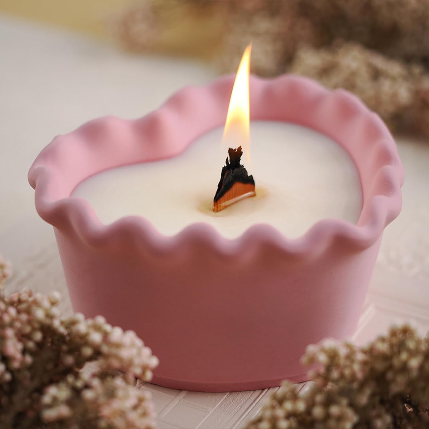 Caja de almacenamiento, moldes para tazas de velas, moldes creativos de silicona para velas, moldes para ollas, rayas redondas de hormigón con tapa,
