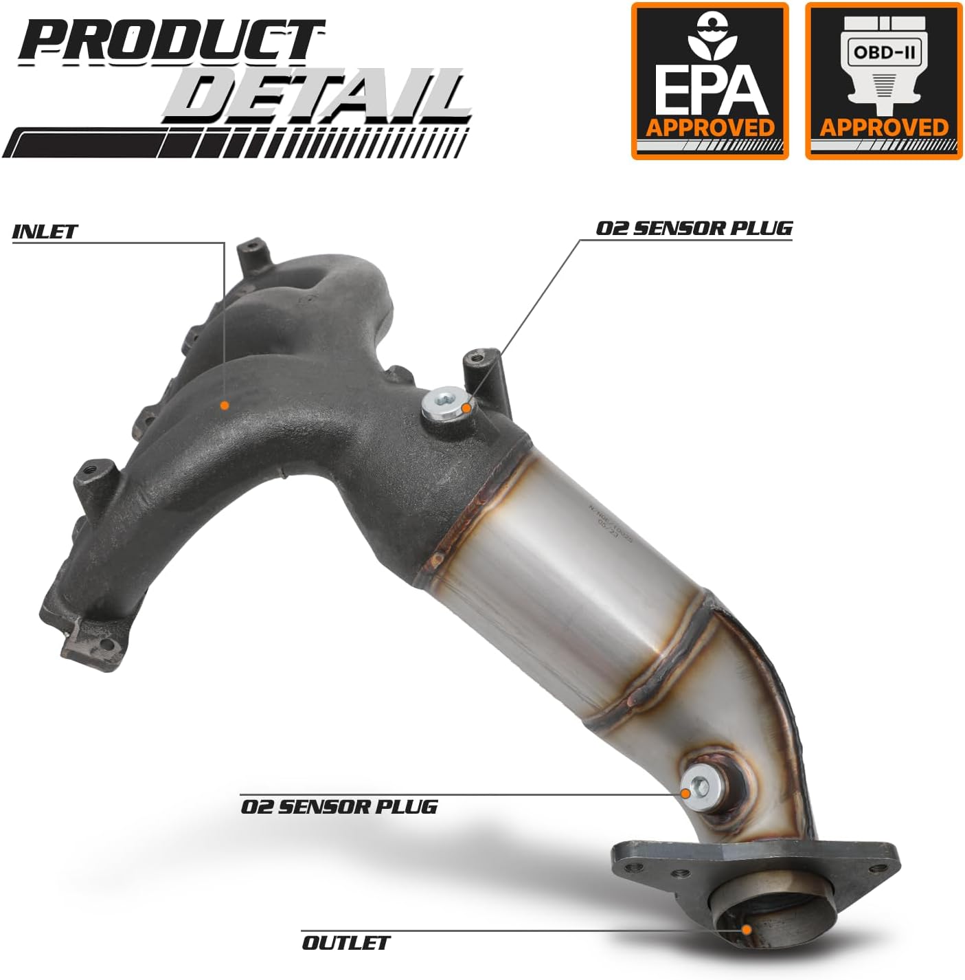 M-AUTO Convertidor catalítico compatible con Chevy Colorado 2007-2012, GMC Canyon 2007-2012, Isuzu I-290 2007-2008 2.9L Direct-Fit (compatible con