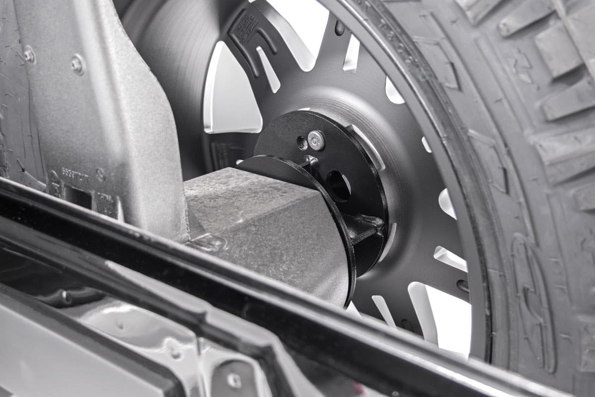 Rough Country 1053 separador de porta neumáticos de rueda de repuesto para Jeep