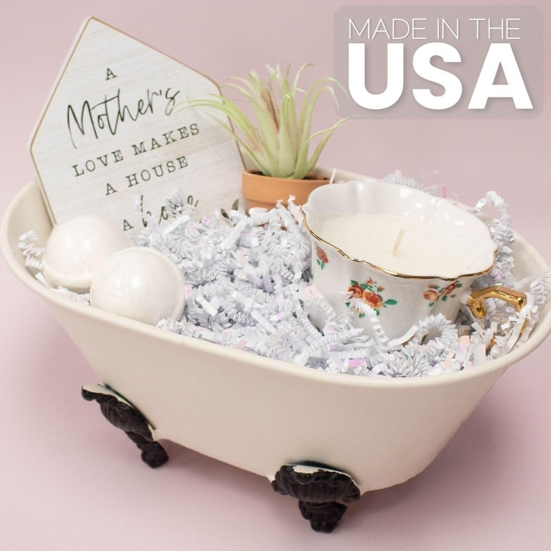 Relleno de trituración de papel cortado arrugado 12 libra para envolver regalos y rellenar la cesta blanco diamante MagicWater Supply - Imagen 4