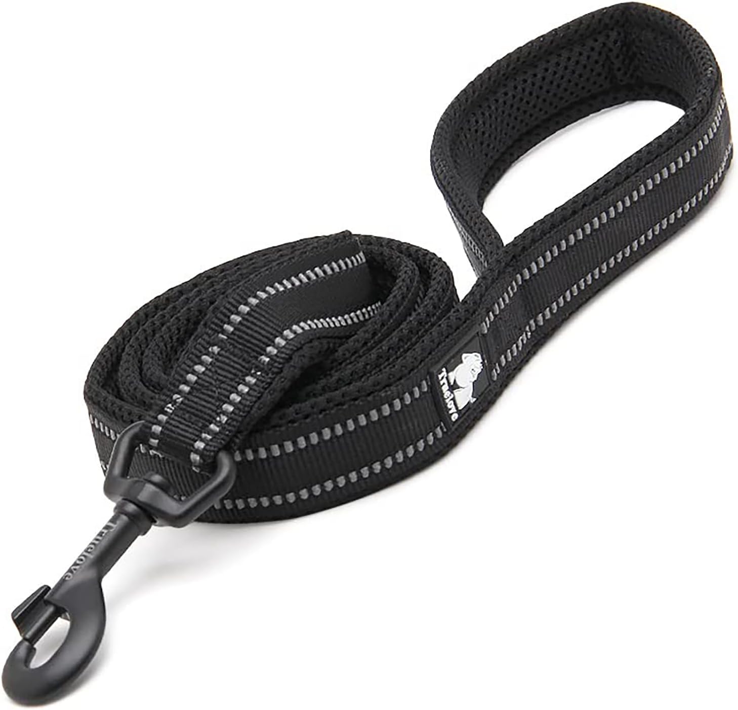 TRUE LOVE Correa reflectante para perro Truelove TLL2111, cuerda acolchada para mascotas, longitud 78.7 in Truelove TLL2111 (negro, L)