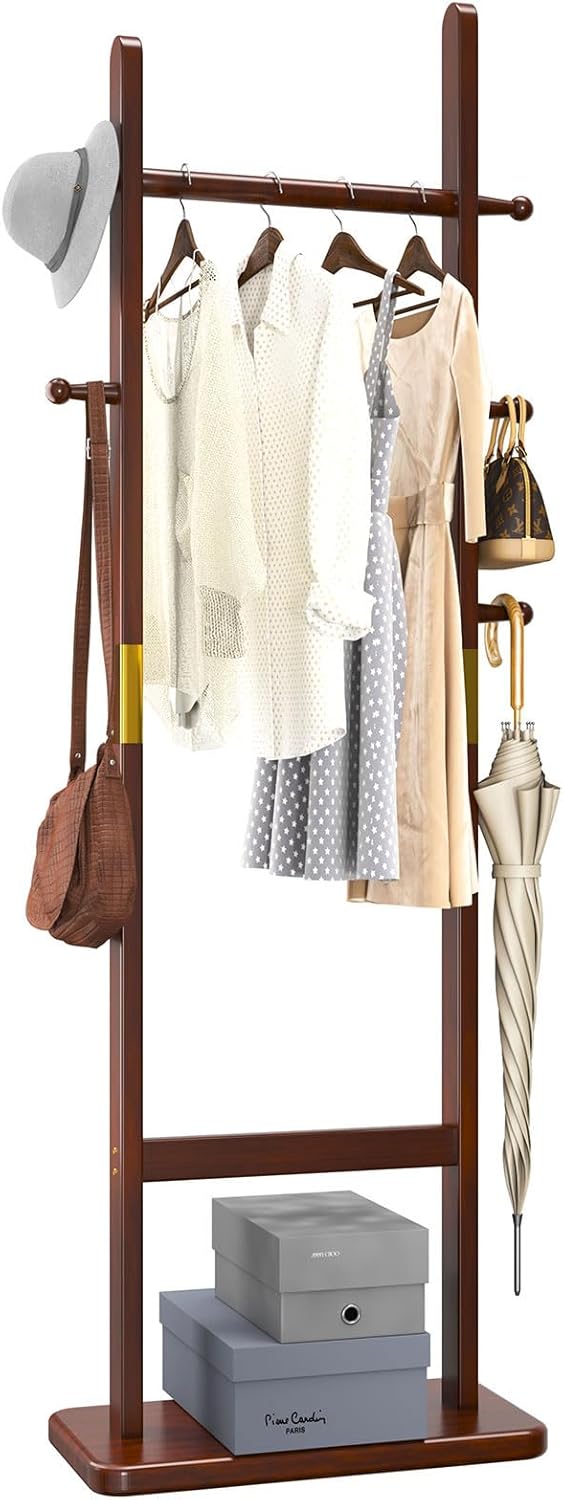 Perchero para árbol con base muy resistente, perchero pequeño independiente resistente, perchero para colgar ropa para niños y adultos, ahorro de