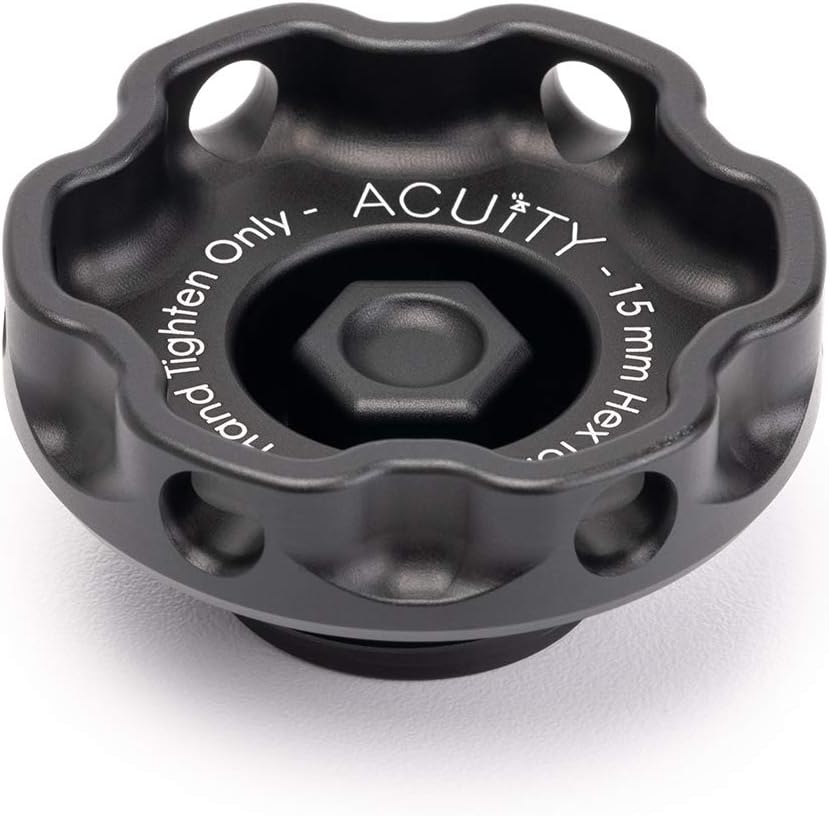 Tapón de aceite Podium en negro satinado para HondasAcuras