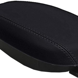 Autoguru Cubierta de reposabrazos de la tapa de la consola piel de cuero de PVC hecha para Hyundai Veloster 2012-2018 negro Autoguru Cubierta de reposabrazos de la tapa de la consola piel de cuero de PVC hecha para Hyundai Veloster 2012-2018 negro