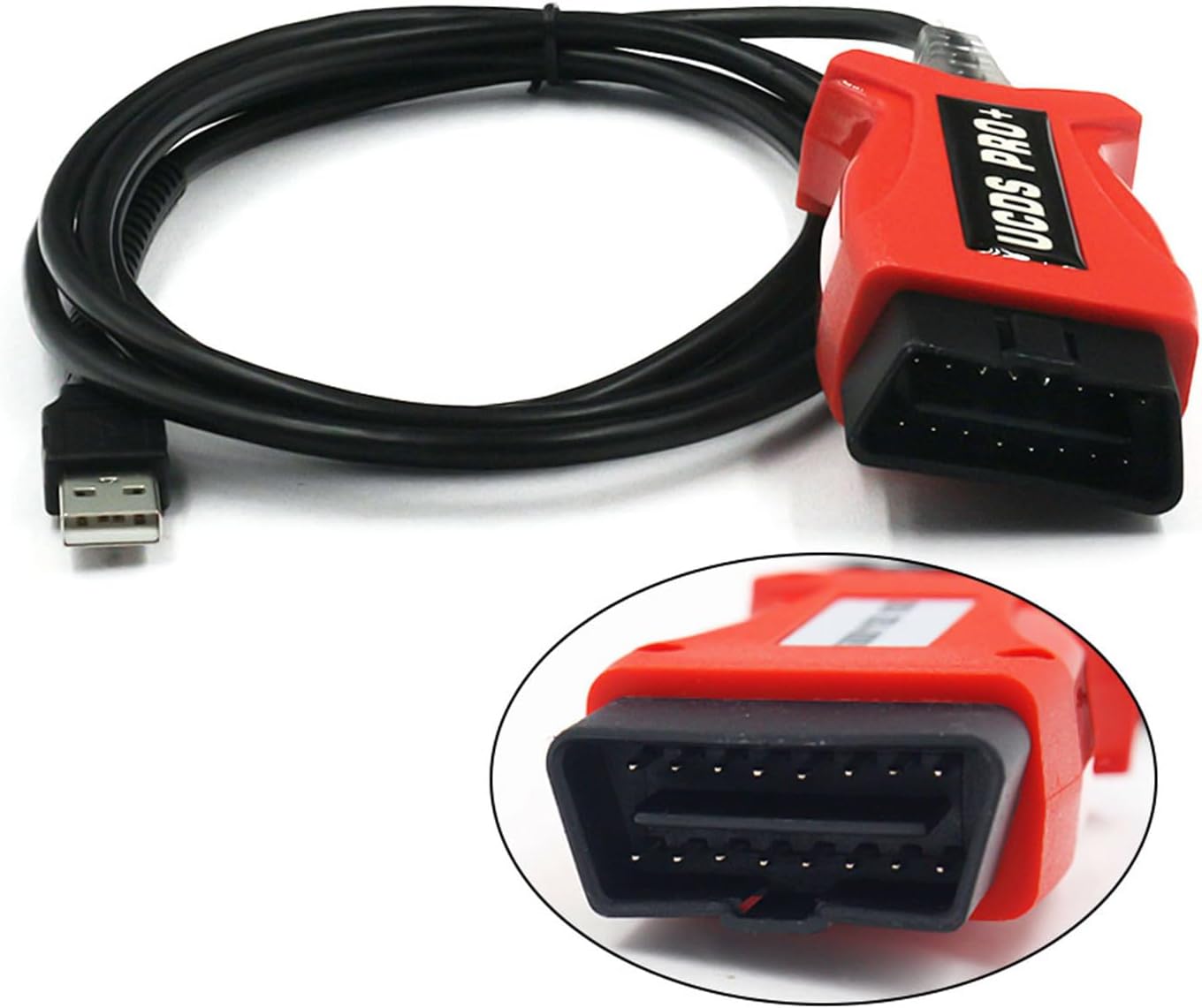 V1.27.001 UCDS Compatible para FordUCDS Pro+ Full ActivatedSW 1.27 con 35 Tokens Auto Car OBD2 Adaptador de cable de escáner Equipo Caja de