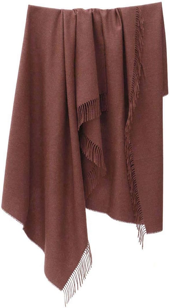 Manta 100% de lana de alpaca para bebé, diseño de color sólido para cama, sofá, manta suave y cálida de lana de alpaca peruana, 72 x 52 pulgadas