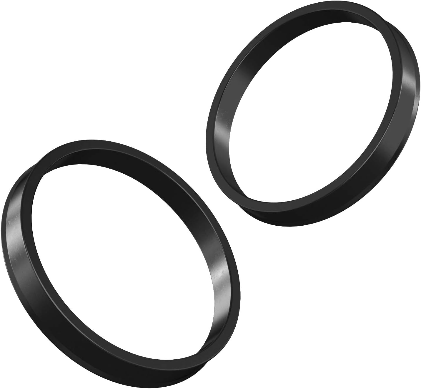 Anillos espaciadores centrales de 64.1 mm de DI a 73.1 mm de DE, anillos espaciadores de plástico de policarbonato negro, solo compatible con Honda