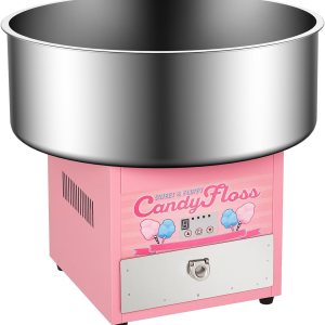 Garvee Máquina de algodón de azúcar comercial, sin carro, rosa Garvee Máquina de algodón de azúcar comercial, sin carro, rosa