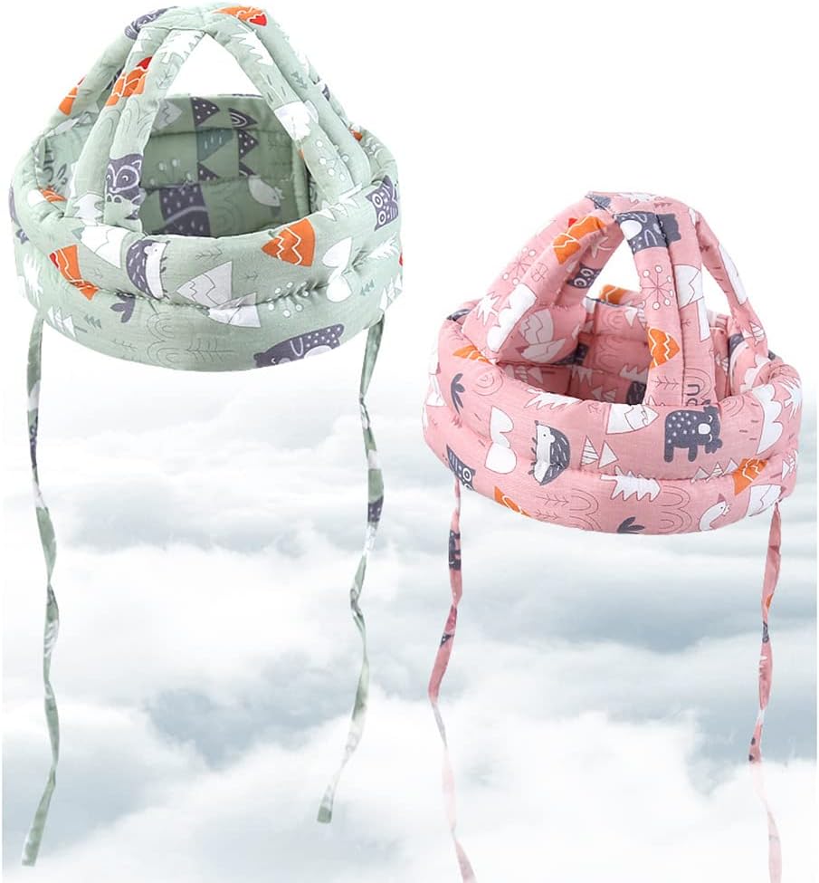 ikasus Protector de cabeza de bebé, gorro de protección de cabeza para niños pequeños, casco de protección suave para bebé, casco de seguridad sin
