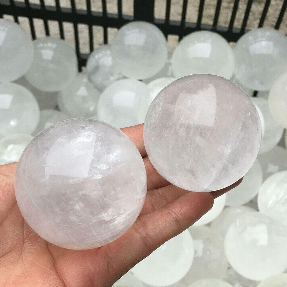 TEAMWILL 1pc Natural Islandia Esfera de Cuarzo Esfera de Cristal de Cuarzo Curación 1.575 in Nuevo