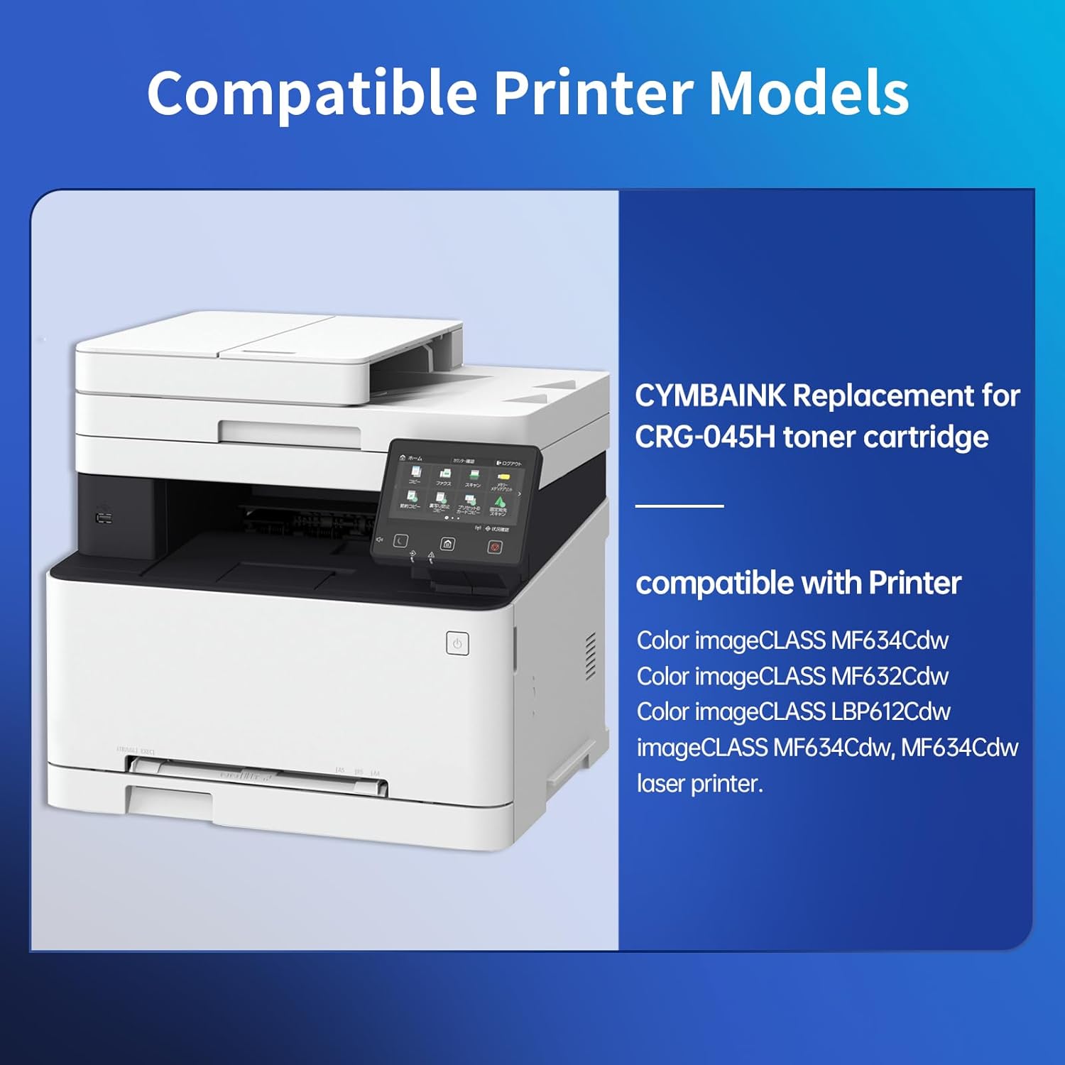 045H CRG-045H – Cartucho de tóner de repuesto para Canon 045 compatible con impresora Color ImageCLASS MF634Cdw MF632Cdw LBP612Cdw LBP613Cdw MF632