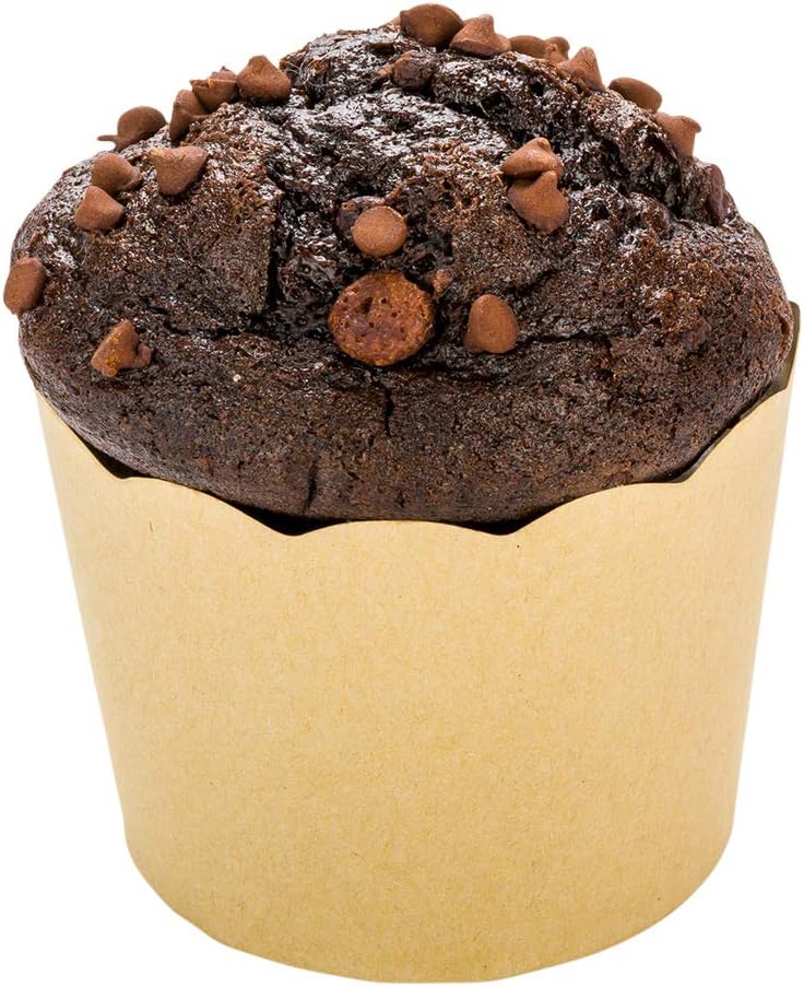 Restaurantware Panificio Premium – Taza de papel Kraft de 10 onzas para hornear, tazas de papel para hornear, perfectas para magdalenas, cupcakes o