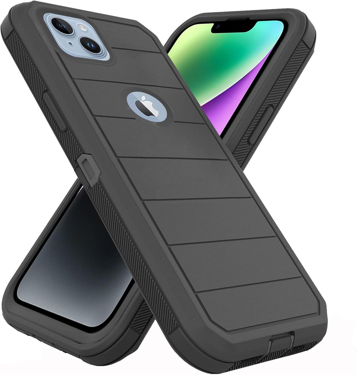 Asuwish Funda de teléfono para iPhone 13 Mini de 5.4 pulgadas con protector de pantalla de vidrio templado y cubierta de celda, híbrida a prueba de
