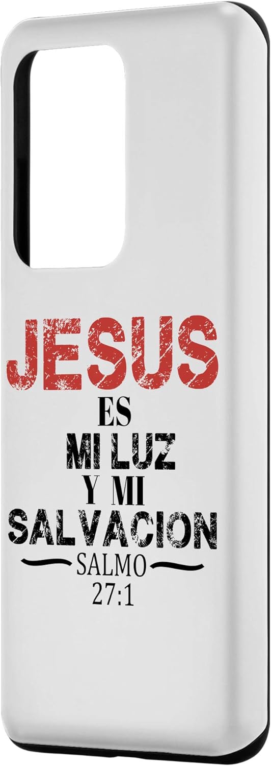 Funda para Galaxy S20 Ultra Salmo Jesús Es Mi Luz Biblia Cristiana