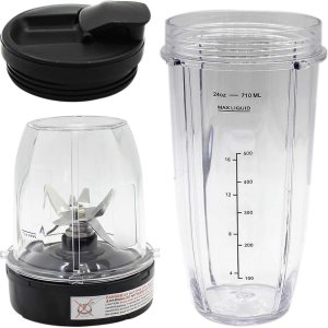 Anbige Piezas de repuesto 6Fins Extractor Blade y taza, compatible con Ninja Blender Auto iQ BL450-70 BL451-70 BL454-70 BL455-70 BL482-70 Anbige Piezas de repuesto 6Fins Extractor Blade y taza, compatible con Ninja Blender Auto iQ BL450-70 BL451-70 BL454-70 BL455-70 BL482-70