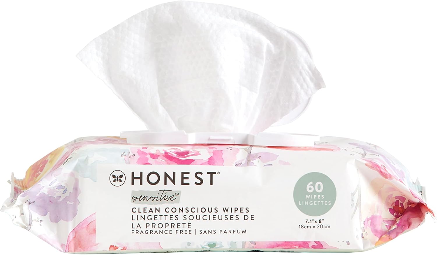 The Honest Company – Toallitas limpiadoras para bebé con 99% de agua, respetuosas con el medioambiente, compostables, a base de plantas,